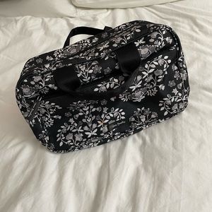 Vera Bradley Black and White Floral Cosmetic Bag